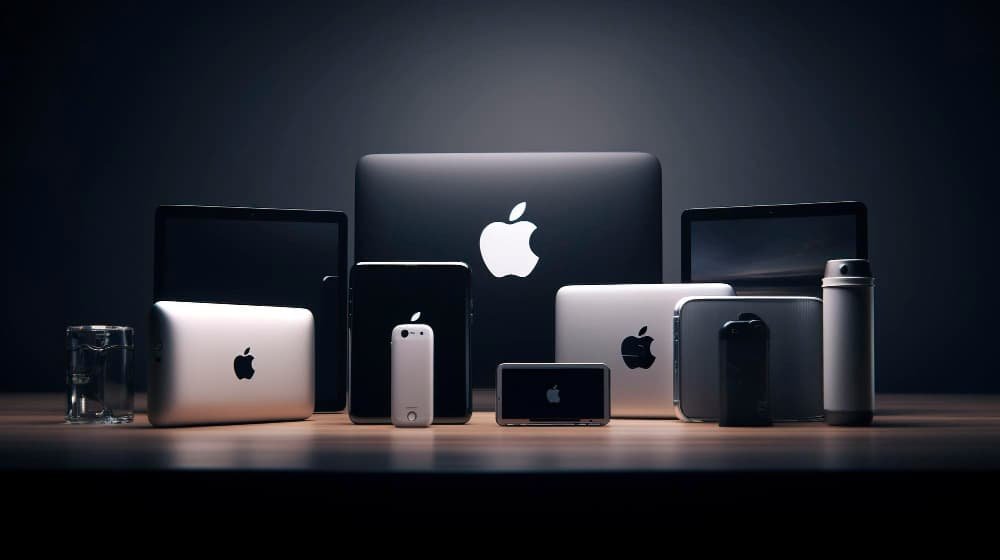 Une photo une gamme de produits Apple