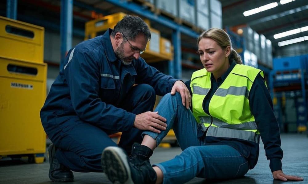Blessure sur le lieu de travail